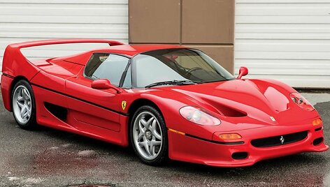 Mike'o Tysono &bdquo;Ferrari F50&ldquo; parduodamas &bdquo;Sothebys&ldquo;