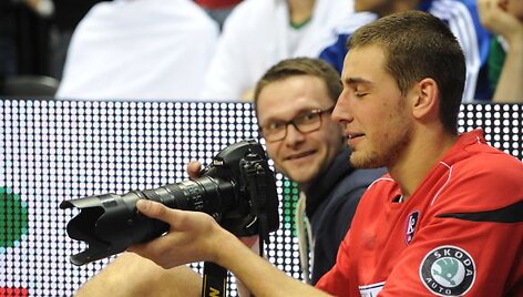LKL žvaigždžių diena: Jonas Valančiūnas ir Martynas Gecevičius tapo fotografais