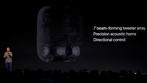 „Apple“ naujoji garso kolonėlė „HomePod“