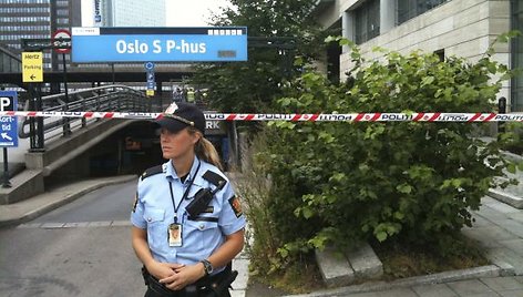 Dėl įtartino lagamino evakuota Oslo geležinkelio stotis 