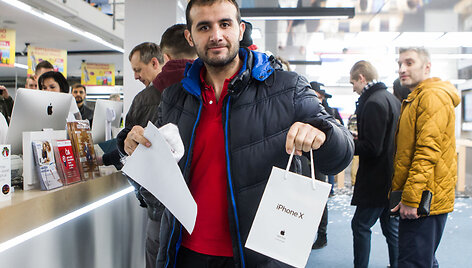&bdquo;iPhone X&ldquo; pristatymas &bdquo;Topo Centro&ldquo; salone &bdquo;Apple Shop&ldquo;