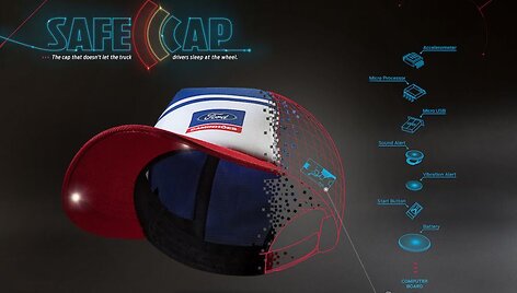 &bdquo;Ford&ldquo; sukūrė i&scaron;manią kepurę-žadintuvą &bdquo;SafeCap&ldquo;