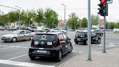 Elektromobilių lenktynių startas Vilniuje