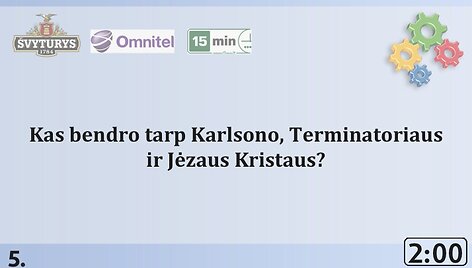 Pirmasis klausimas