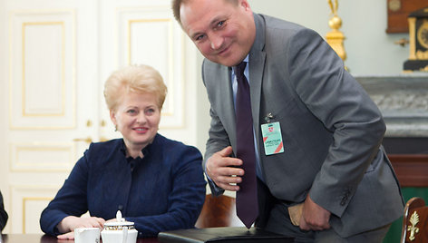 Dalia Grybauskaitė ir Gintaras Kryževičius