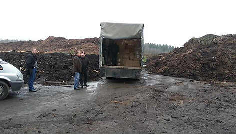 Kontrabandinių cigarečių naikinimas