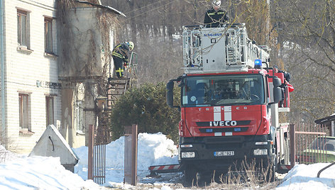 Įvykio vietoje Vilniuje, Belmonto g.