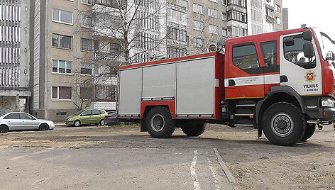 Įvykio vietoje Vilniuje, Vir&scaron;uli&scaron;kių g.