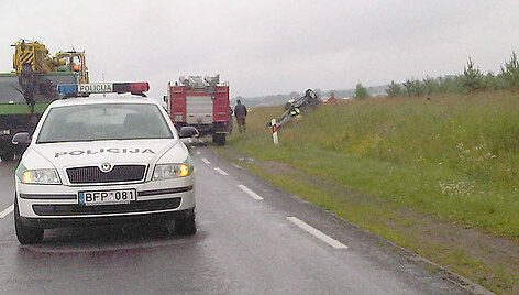 Avarijos vietoje prie Valkininkų
