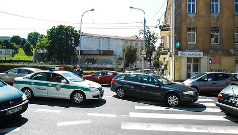 Avarijos vietoje Vilniuje, J.Jasinskio g.