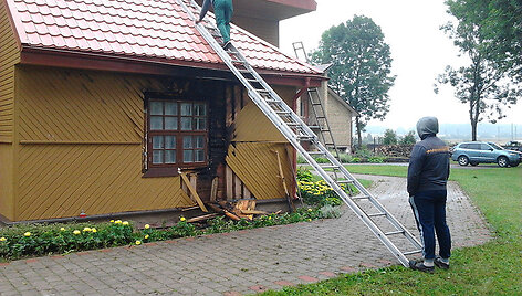 Įvykio vietoje &scaron;alčininkų rajone, Butrimonyse