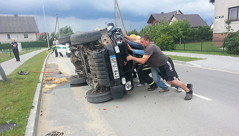 Avarijos vietoje Šilutėje