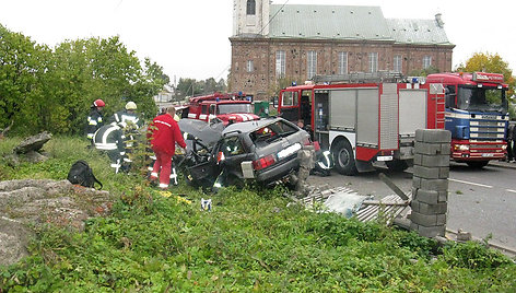 Avarijos vietoje Kėdainių rajone