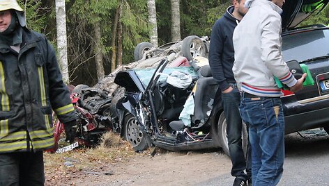 Avarijos vietoje Panevėžio rajone