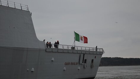 Italijos KJP eskadrinis minininkas &bdquo;Caio Duilio&ldquo; Klaipėdoje 