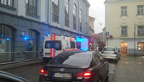 Įvykio vietoje Vilniuje, Savičiaus g.