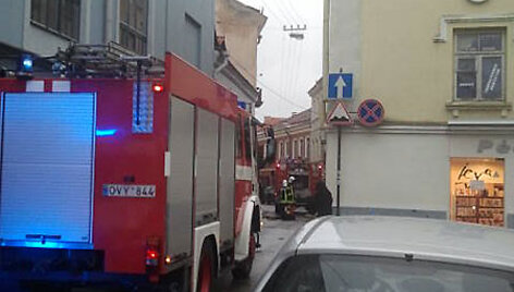 Įvykio vietoje Vilniuje, Savičiaus g.