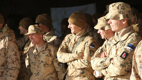 Estijos kariai Afganistane Kalėdoms gavo dovanų i&scaron; namų