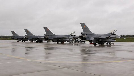 Belgijos KOP naikintuvai F-16 &bdquo;Fighting Falcon&ldquo;