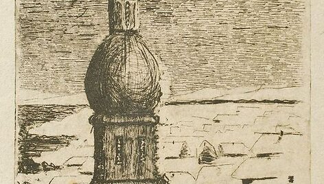 M.K.Čiurlionis. Apsnigtas kaimas.1906