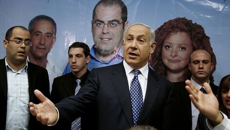B.Netanyahu, de&scaron;iniųjų partijos &bdquo;Likud&ldquo; lyderis
