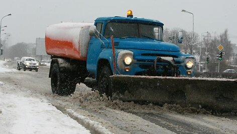 Sniego valymas Klaipėdoje