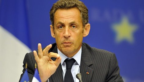 Prancūzijos prezidentas Nicolas Sarkozy.