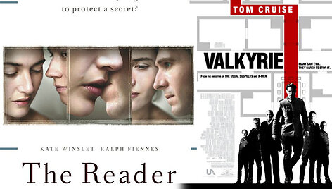 Filmų &bdquo;Skaitovas&ldquo; ir &bdquo;Valkirija&ldquo; reklaminis plakatas.