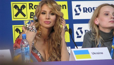 Svetlana Loboda spaudos konferencijoje