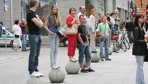 Tūkstantmečio dainų &scaron;ventės eitynių akimirkos.