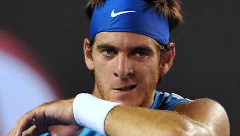 J.M. del Potro po triu&scaron;kinamo pralaimėjimo norėjo griebti R.Fedrerį už gerklės