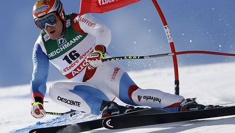D.Cuche i&scaron;kovojo pirmą pasaulio čempionato aukso medalį.