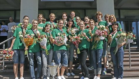Pernai Europos čempionate a&scaron;tuoniolikmetės laimėjo auksą.