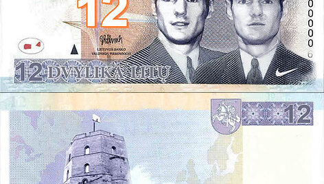 Naujo pavyzdžio Lietuvos valiutos kupiūra