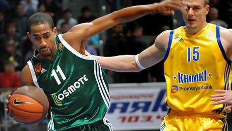 Titulą ginantys &bdquo;Panathinaikos&ldquo; krep&scaron;ininkai įveikė &bdquo;Chimki&ldquo; ir svečiuose