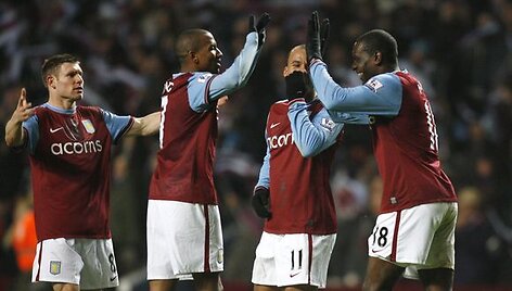 Rezultatyviose rungtynėse pergalę &scaron;ventė &bdquo;Aston Villa&ldquo;