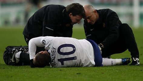 W.Rooney traumą gavo rungtynių pabaigoje