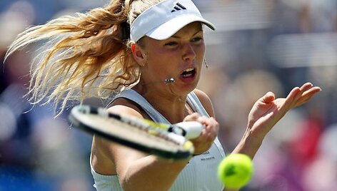 C.Wozniacki turėjo susitaikyti su pralaimėjimu