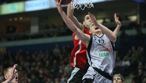 Antrosios Europos taurės Top-16 etapo rungtynės: Vilniaus &bdquo;Lietuvos rytas&ldquo; - Bilbao &bdquo;iurbentia&ldquo; (2008.02.03)