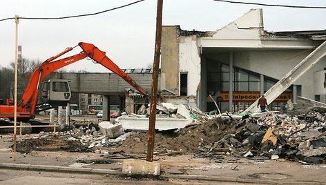 Iš senosios Klaipėdos autobusų stoties jau nieko nebeliko.