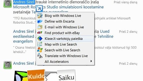 Bendrovė &bdquo;Microsoft&ldquo; pristatė lietuvi&scaron;ką interneto nar&scaron;yklės &bdquo;Internet Explorer 8&ldquo; versiją.