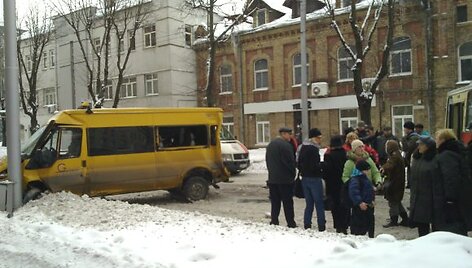 Keleivinio transporto avarija Kaune