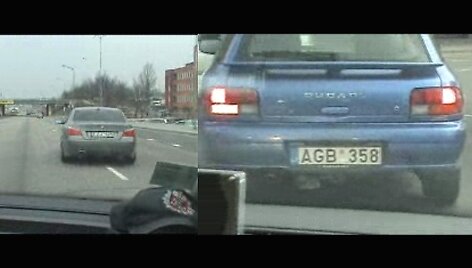 Užfiksuoti pažeidėjai