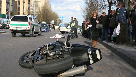 Motociklo avarija Parko gatvėje