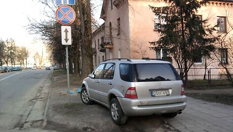 Pažeidėjas su MB visureigiu