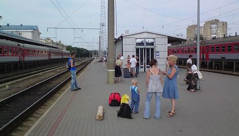 Vilniaus geležinkelio stotis antradienio pavakarę.