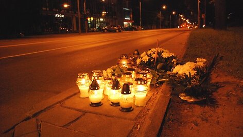 Vieta, kur žuvo motociklininkas