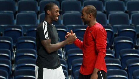 Patrickas Beverley (kairėje) ir Tyrese Rice'as