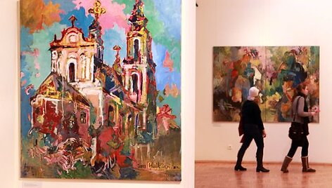 Kristianijos menininkų darbų parodos atidarymas Radvilų rūmuose