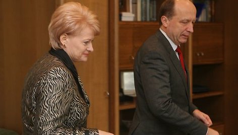 Dalia Grybauskaitė ir Andrius Kubilius